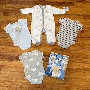 First Impressions, Little Me & Buttons & Stitches Baby Bundle Gift Set Sz3-6 Mo